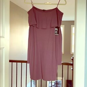 Express Purple Mauve Long Sleeve Dress